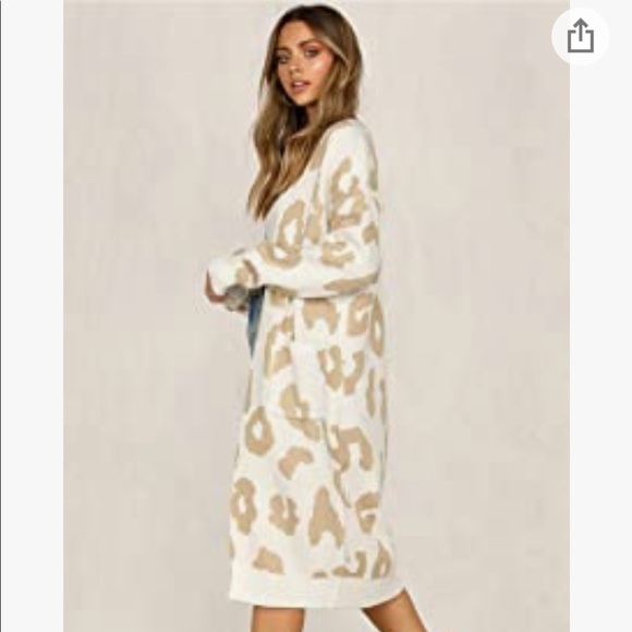 Leopard print open cardigan - Picture 3 of 4